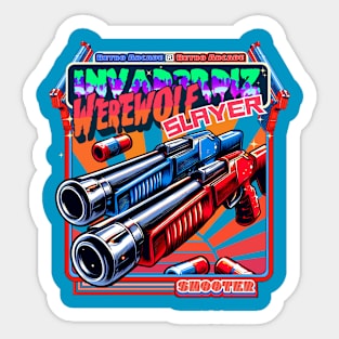 Werewolf Slayer - Retro Arcade Shooter Sticker